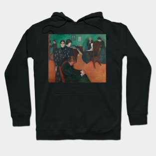 Death in the Sickroom by Edvard Munch Hoodie